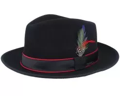 Woolfelt/Cashmere Black Fedora - Stetson