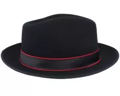 Woolfelt/Cashmere Black Fedora - Stetson -Fashion Hat Online 4063633059070 3