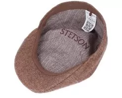 Texas Wool Herringbone Flat Cap - Stetson -Fashion Hat Online 4063633064661 4