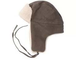 Bomber Cap Calf Split Brown Trapper - Stetson