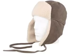 Bomber Cap Calf Split Brown Trapper - Stetson -Fashion Hat Online 4063633068164 3