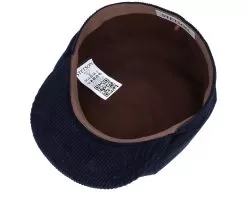 6-Panel Cap Soft Cotton/Cord Navy Flat Cap - Stetson -Fashion Hat Online 4063633071386 4