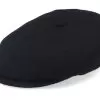 6-Panel Cap Wool/Cashmere Black Flat Cap - Stetson
