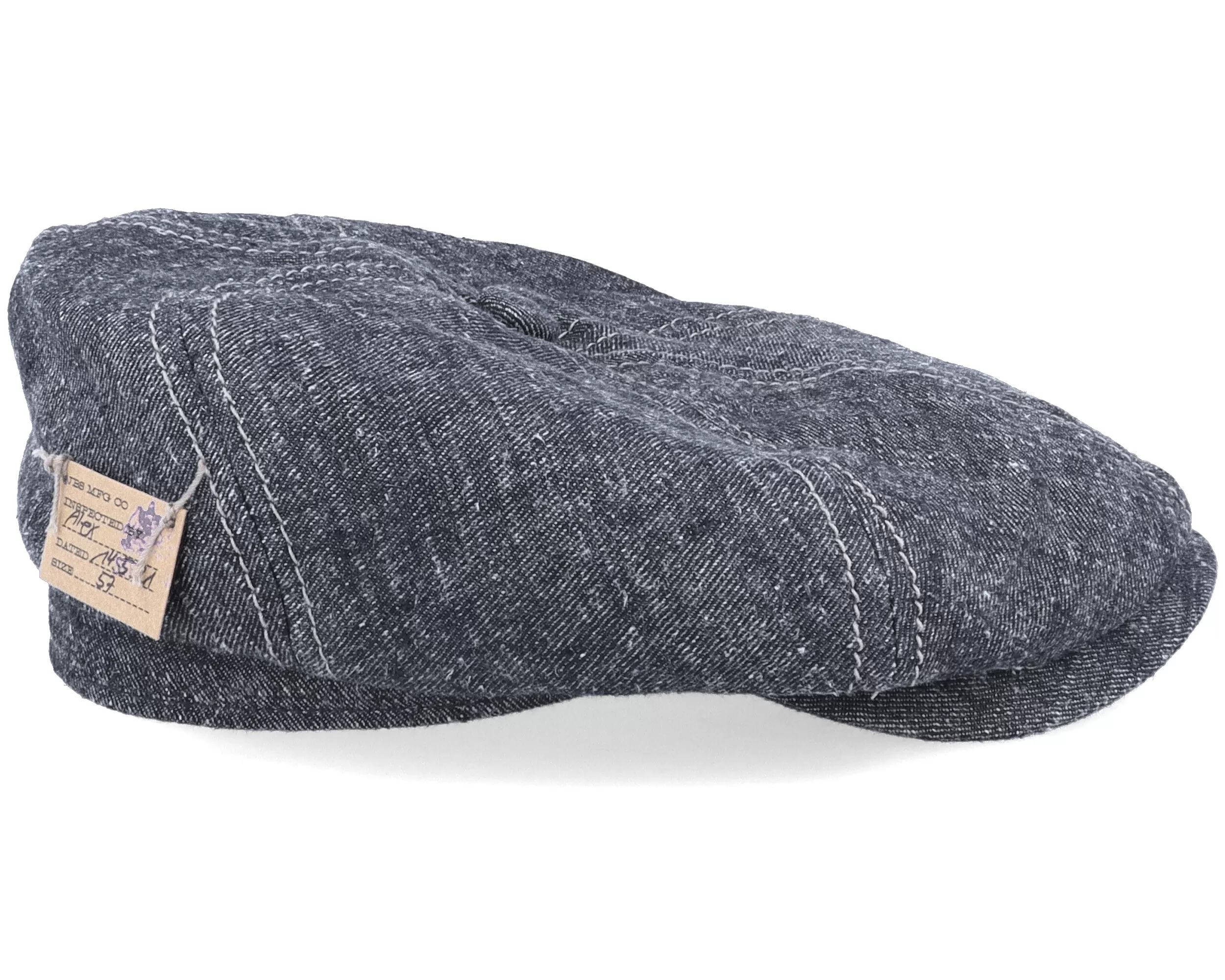 6-Panel Cap Linen/Silk Denim Flat Cap - Stetson 3 6-Panel Cap Linen/Silk Denim Flat Cap - Stetson - Image 3