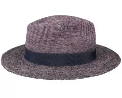 Traveller Crochet Navy Straw Hat - Stetson -Fashion Hat Online 4063633088094 3