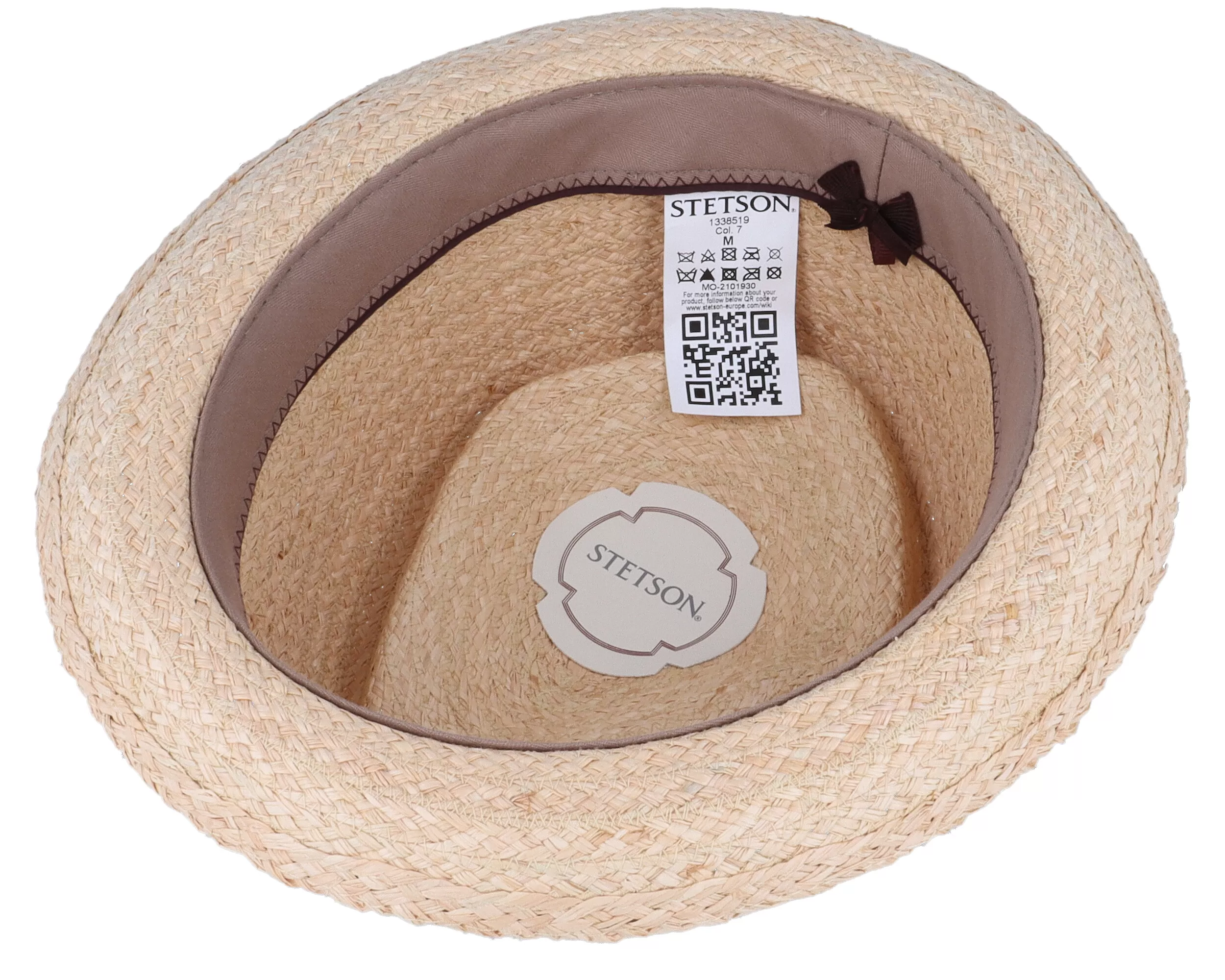 Diamond Raffia Natural Straw Hat - Stetson 4 Diamond Raffia Natural Straw Hat - Stetson - Image 4