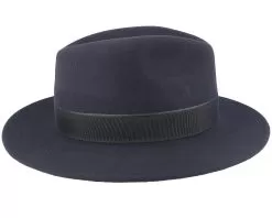 Traveller Woolfelt Navy Fedora - Stetson -Fashion Hat Online 4063633094415 3