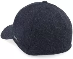 Baseball Cap Wool Herringbone Black Fitted - Stetson -Fashion Hat Online 4063633097355 3