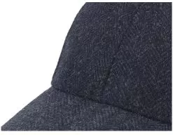 Baseball Cap Wool Herringbone Black Fitted - Stetson -Fashion Hat Online 4063633097355 6
