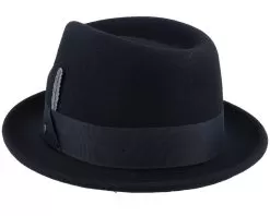 Player Woolfelt 1 Black Fedora - Stetson -Fashion Hat Online 4063633098840 2