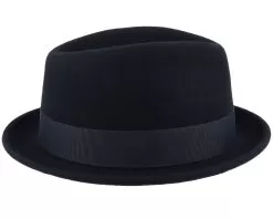 Player Woolfelt 1 Black Fedora - Stetson -Fashion Hat Online 4063633098840 3