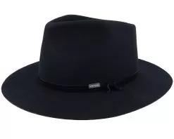 Woolfelt Black Fedora - Stetson
