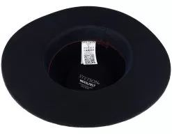 Woolfelt Black Fedora - Stetson -Fashion Hat Online 4063633103087 4