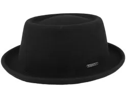 Woolfelt Black Pork Pie - Stetson