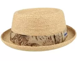 Raffia Sustainable Beige Pork Pie - Stetson