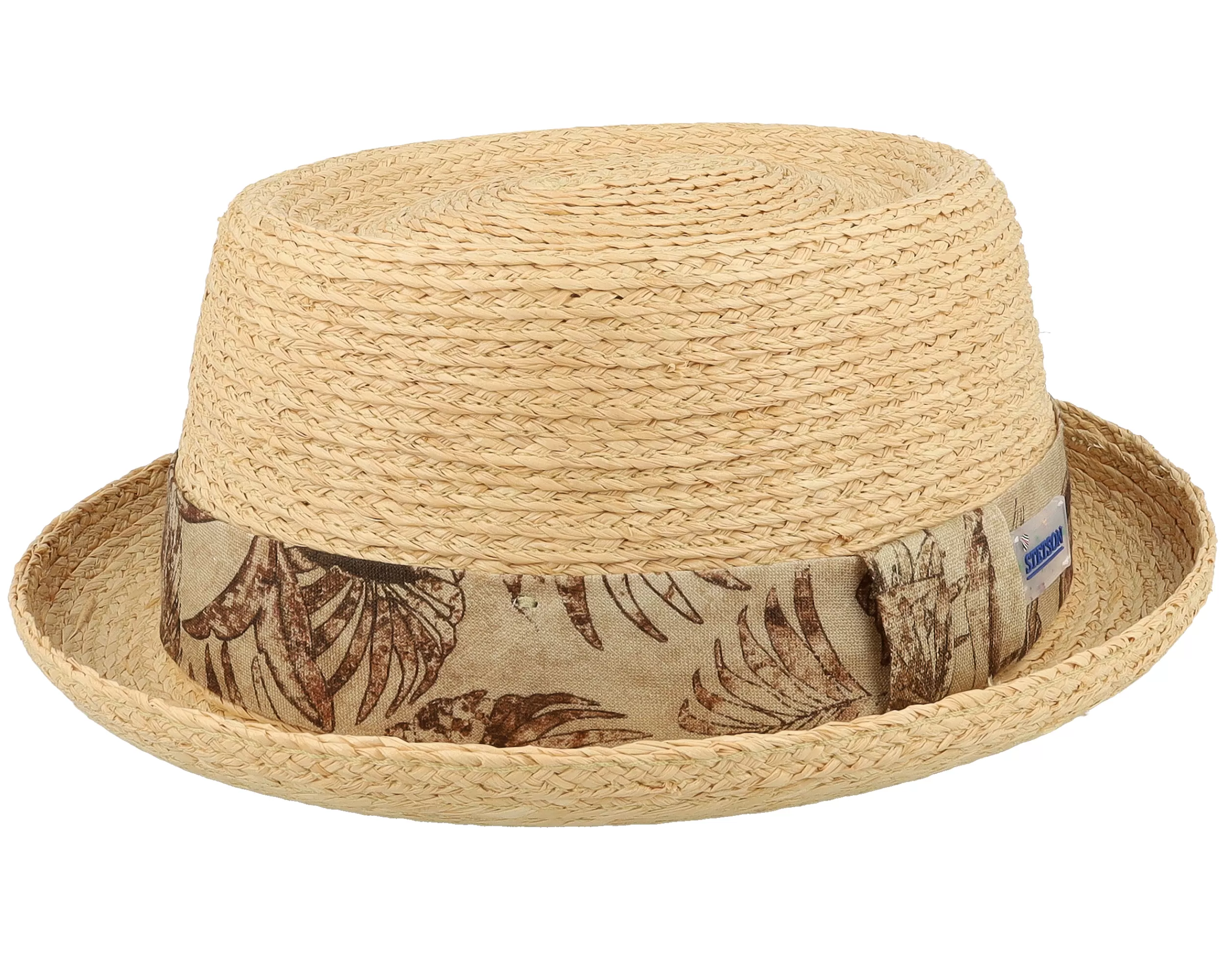 Raffia Sustainable Beige Pork Pie - Stetson 1 Raffia Sustainable Beige Pork Pie - Stetson