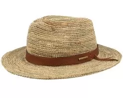 Traveller Seagrass Crochet Beige Straw Hat - Stetson