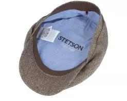 Driver Cap Silk Brown Flat Cap - Stetson -Fashion Hat Online 4063633123214 5