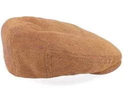 Driver Cap Linen Herringbone Red Flat Cap - Stetson -Fashion Hat Online 4063633128134 3