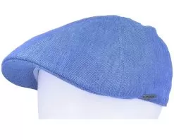 Texas Linen Herringbone Blue Flatcap - Stetson -Fashion Hat Online 4063633128424 5
