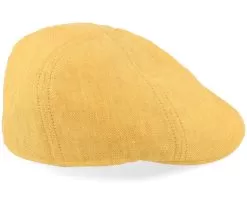 Texas Linen Herringbone Yellow Flatcap - Stetson -Fashion Hat Online 4063633128448 3