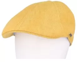 Texas Linen Herringbone Yellow Flatcap - Stetson -Fashion Hat Online 4063633128448 5