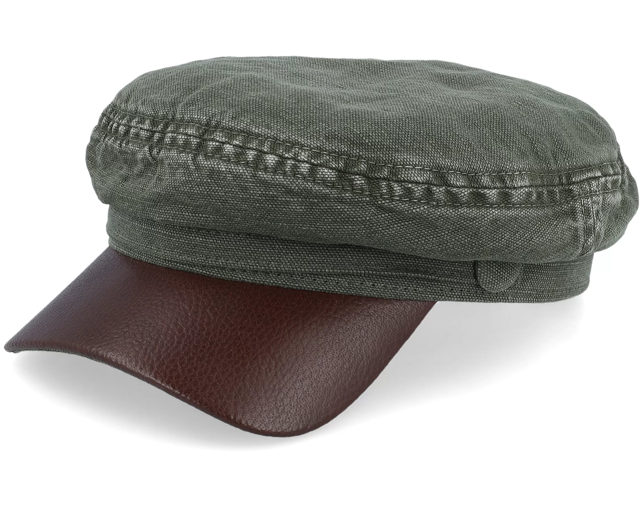 Peabody Cotton/Linen Olive Vega Cap - Stetson 1 Peabody Cotton/Linen Olive Vega Cap - Stetson