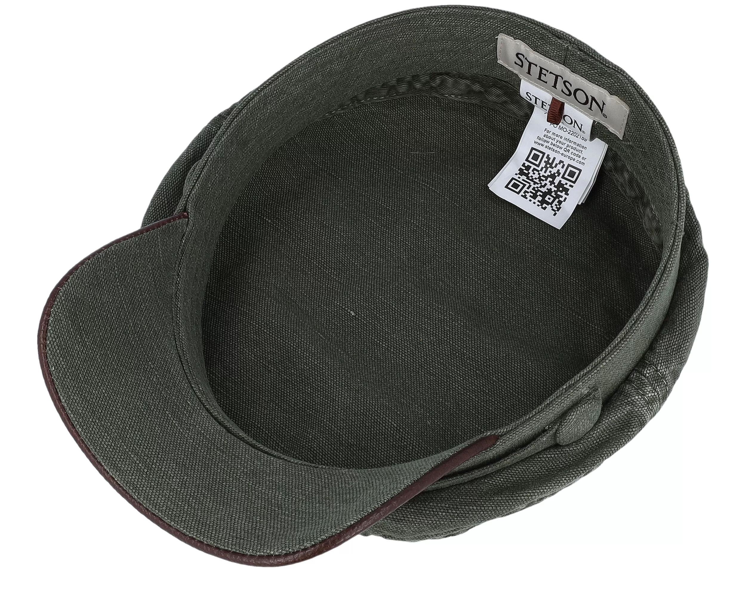 Peabody Cotton/Linen Olive Vega Cap - Stetson 4 Peabody Cotton/Linen Olive Vega Cap - Stetson - Image 4