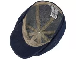 Hatteras Sustainable Denim Blue Flat Cap - Stetson -Fashion Hat Online 4063633132872 4
