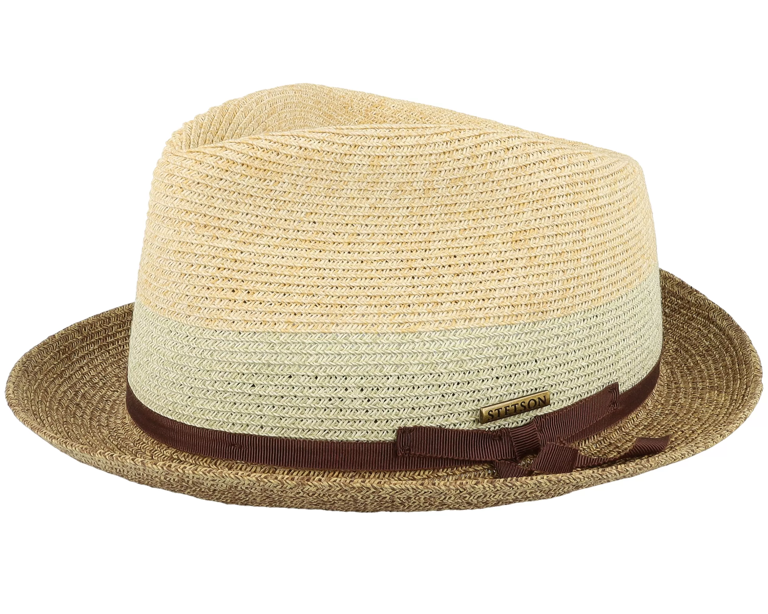 Player Toyo Beige/Brown Straw Hat - Stetson 1 Player Toyo Beige/Brown Straw Hat - Stetson