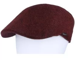 Texas Wool Herringbone Red Flat Cap - Stetson -Fashion Hat Online 4063633145087 5