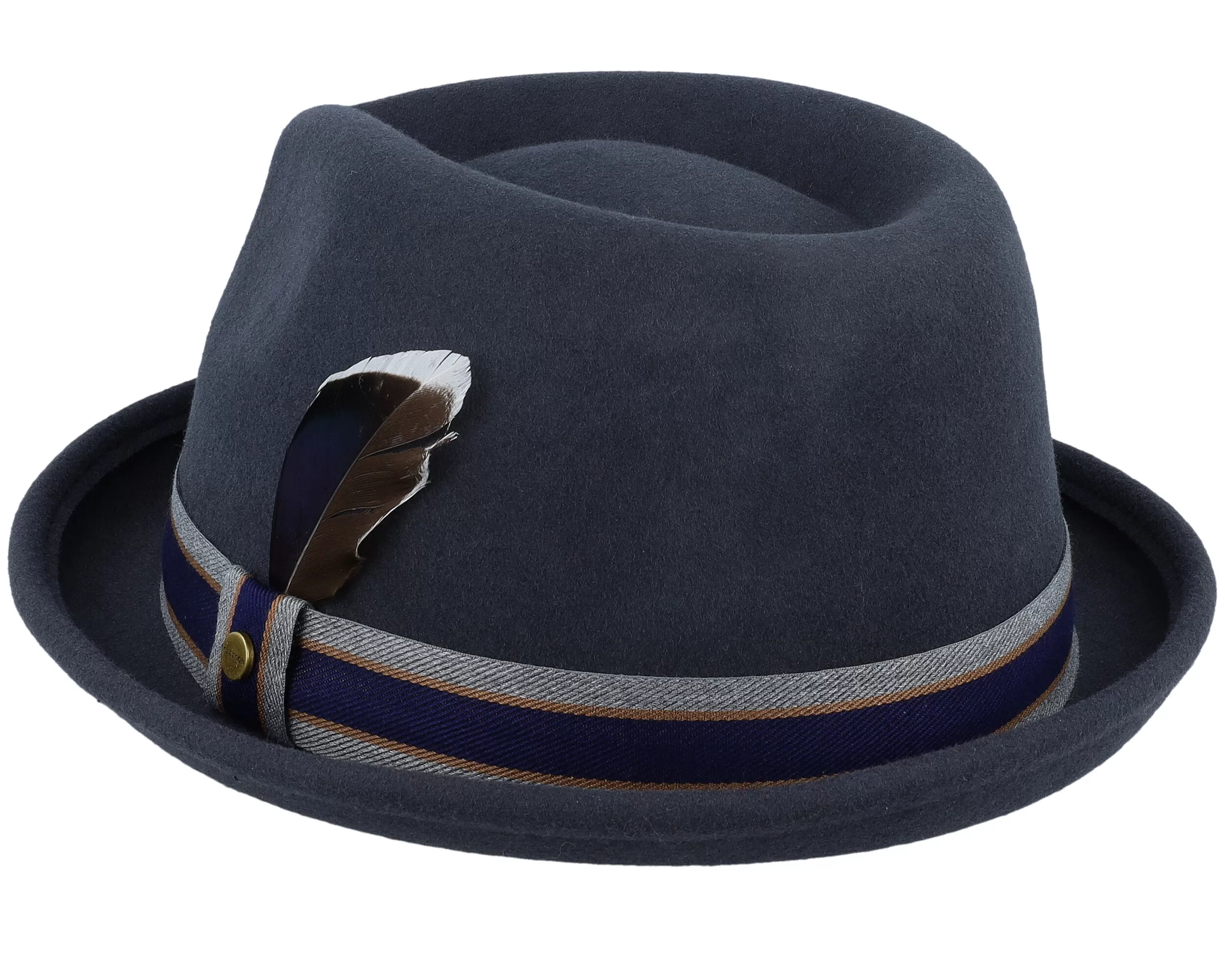 Player Woolfelt Charcoal Fedora - Stetson 2 Player Woolfelt Charcoal Fedora - Stetson - Image 2