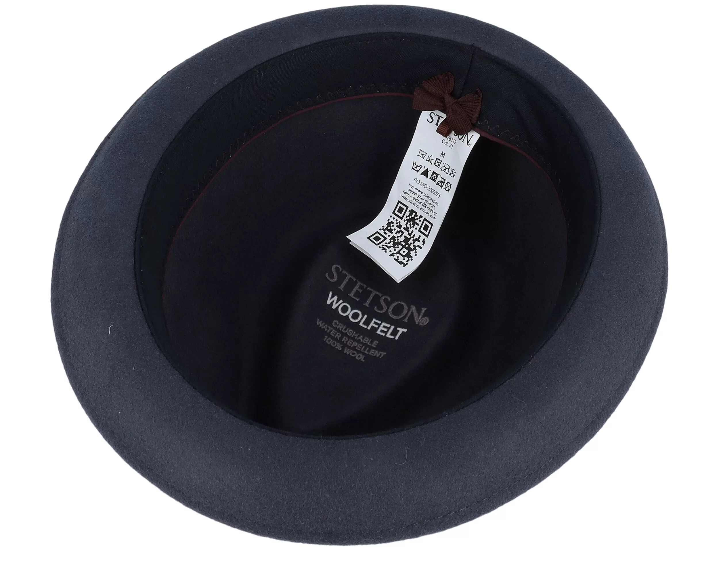 Player Woolfelt Charcoal Fedora - Stetson 4 Player Woolfelt Charcoal Fedora - Stetson - Image 4