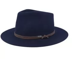 Woolfelt Navy Fedora - Stetson