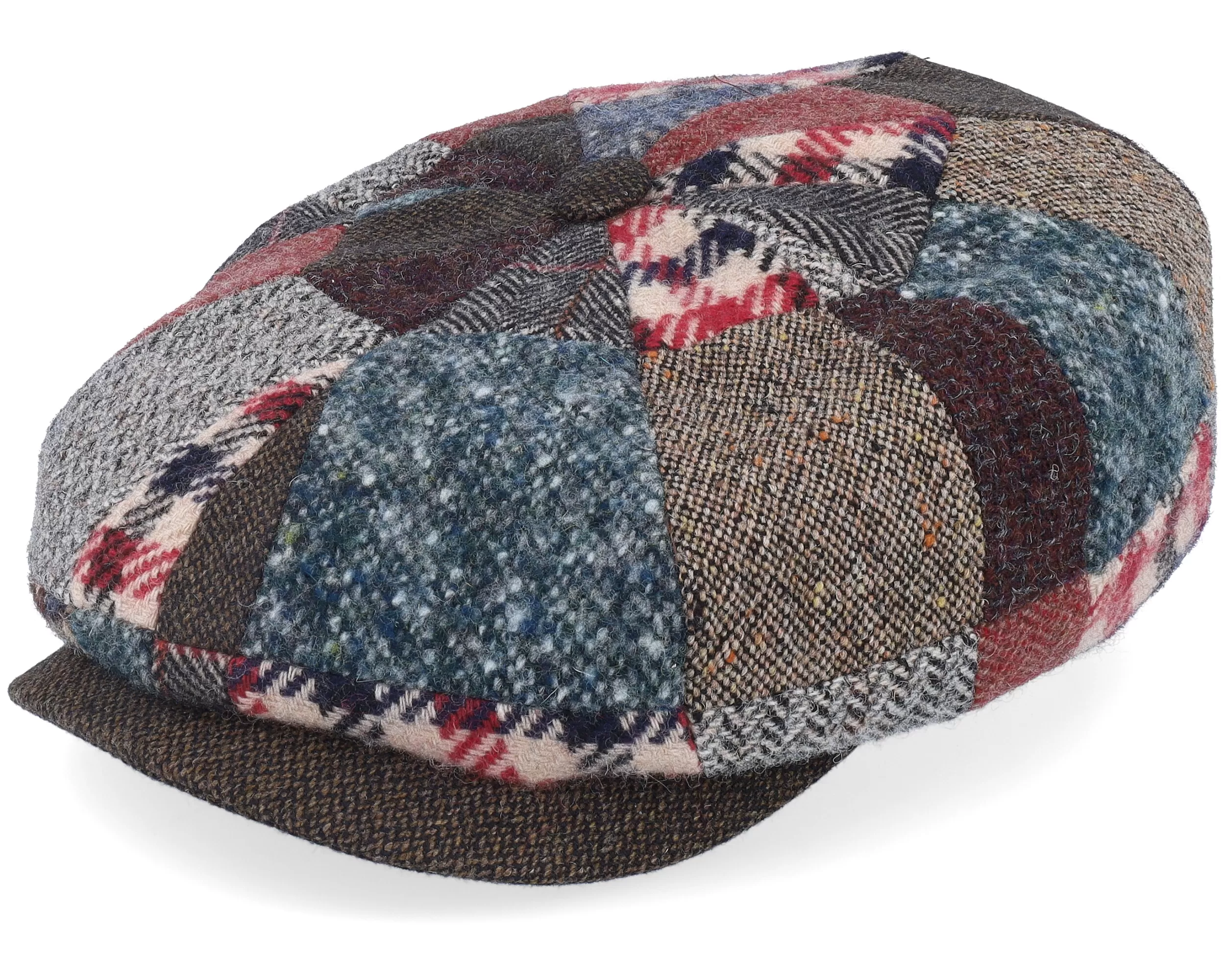 Hatteras Patchwork Multi Flat Cap - Stetson 1 Hatteras Patchwork Multi Flat Cap - Stetson