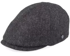 Duck Cap Wool Charcoal Flatcap - Lierys