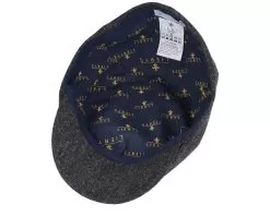 Duck Cap Wool Charcoal Flatcap - Lierys -Fashion Hat Online 4063633156571 4
