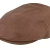 Kent Calf Leather Brown Flat Cap - Stetson