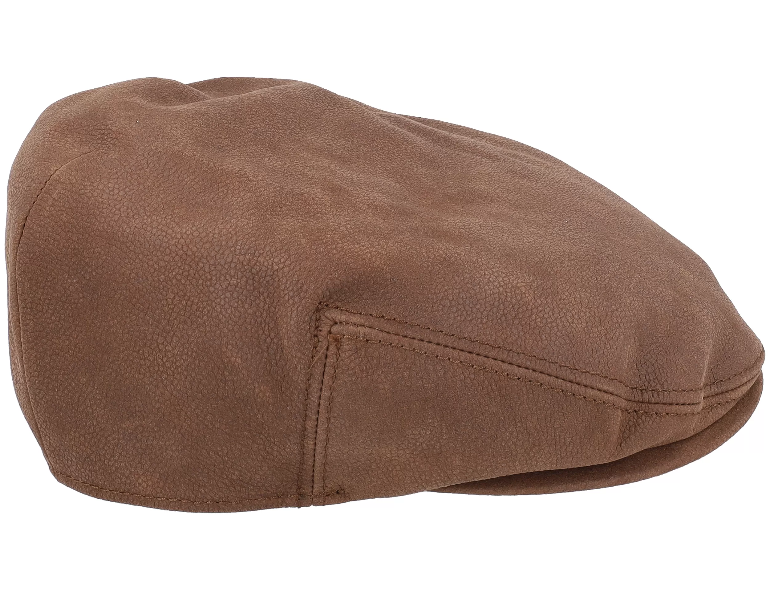 Kent Calf Leather Brown Flat Cap - Stetson 3 Kent Calf Leather Brown Flat Cap - Stetson - Image 3