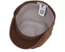 Kent Calf Leather Brown Flat Cap - Stetson 8 Kent Calf Leather Brown Flat Cap - Stetson -Fashion Hat Online 4063633159053 4