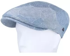 Jackson Blue/White Flat Cap - Göttmann -Fashion Hat Online 4064137143708 5
