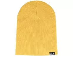 Rib Hat Amber Gold Long Beanie - Jack Wolfskin
