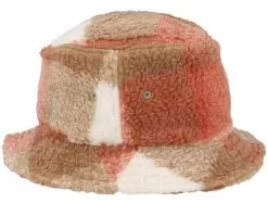 Whitesand/Toffee Sherpa Check Bucket - Yupoong -Fashion Hat Online 4065812030344 4