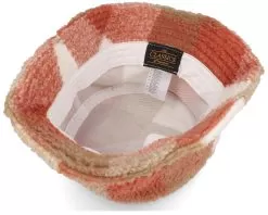 Whitesand/Toffee Sherpa Check Bucket - Yupoong -Fashion Hat Online 4065812030344 5