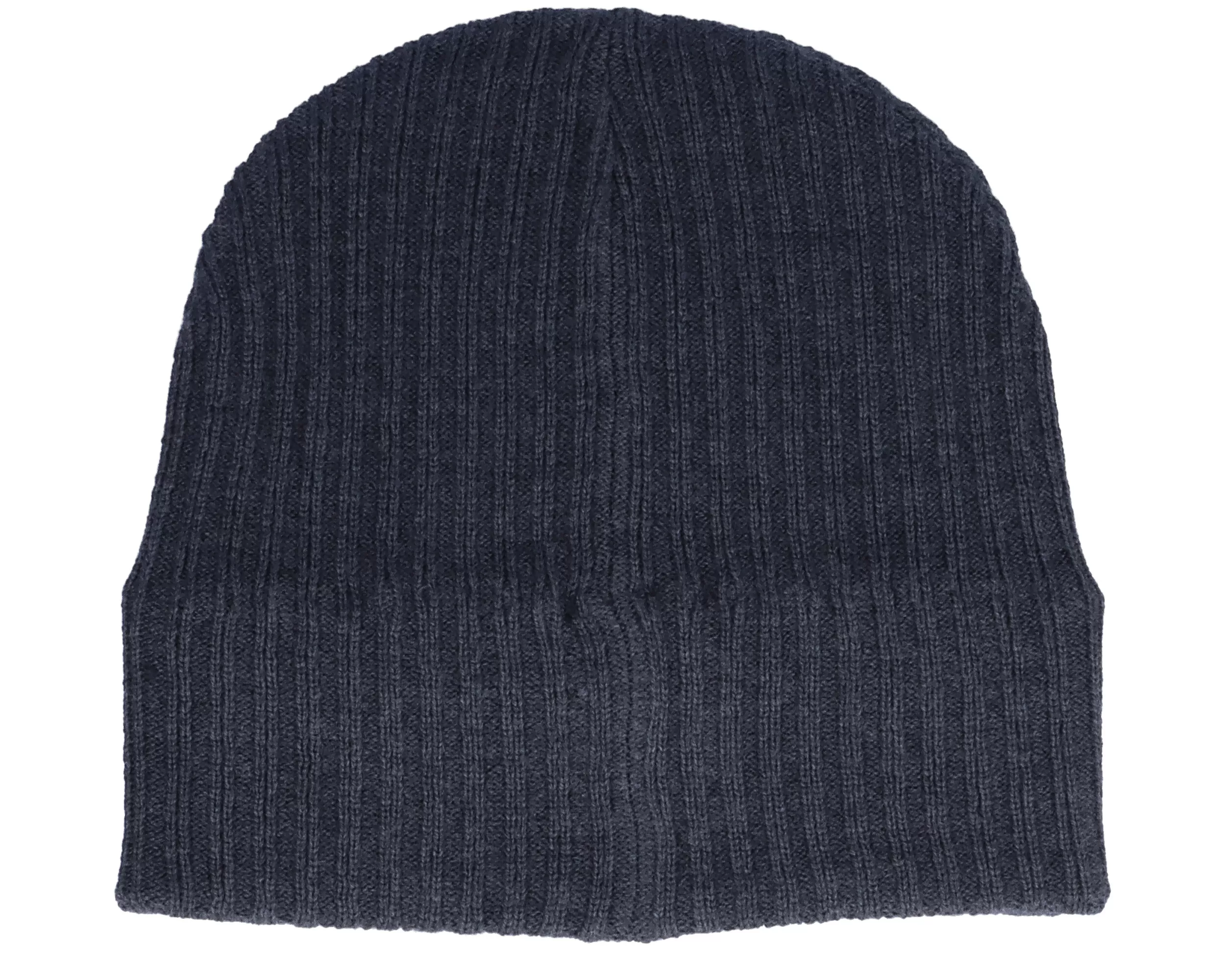 Knitted Ribbed Mid Grey Marl Beanie - Lyle & Scott 2 Knitted Ribbed Mid Grey Marl Beanie - Lyle & Scott - Image 2