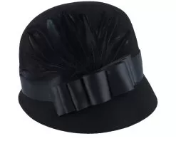 Womens Black Chloe Cloche - Sur La Tête -Fashion Hat Online 5055303702187 3