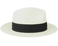 Toyo Safari Straw Ivory/Black Fedora - Jaxon & James -Fashion Hat Online 5055303713473 3