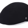 Wool Ascot Black Flat Cap - Jaxon & James