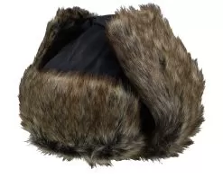 Washed Faux Leather Black Trapper - Jaxon & James