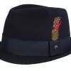 Crushable Dekker Black Trilby - Jaxon & James